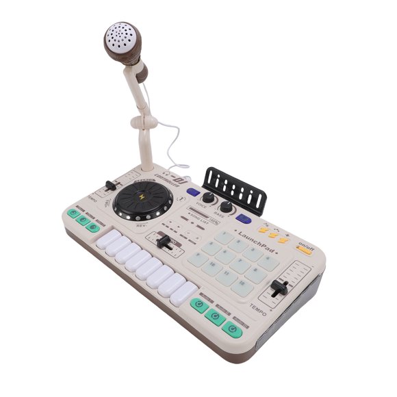 Juguetes Mezcladores De DJ Para Niños Pequeños, Volumen Ajustable Rhythm Electrónica Musical Dj Juguetes Conexión Educativa Con Micrófono Para Entretenimiento