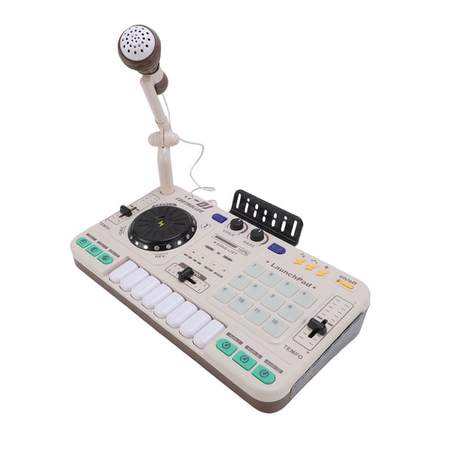 Juguetes Mezcladores De DJ Para Niños Pequeños, Volumen Ajustable Rhythm Electrónica Musical Dj Juguetes Conexión Educativa Con Micrófono Para Entretenimiento