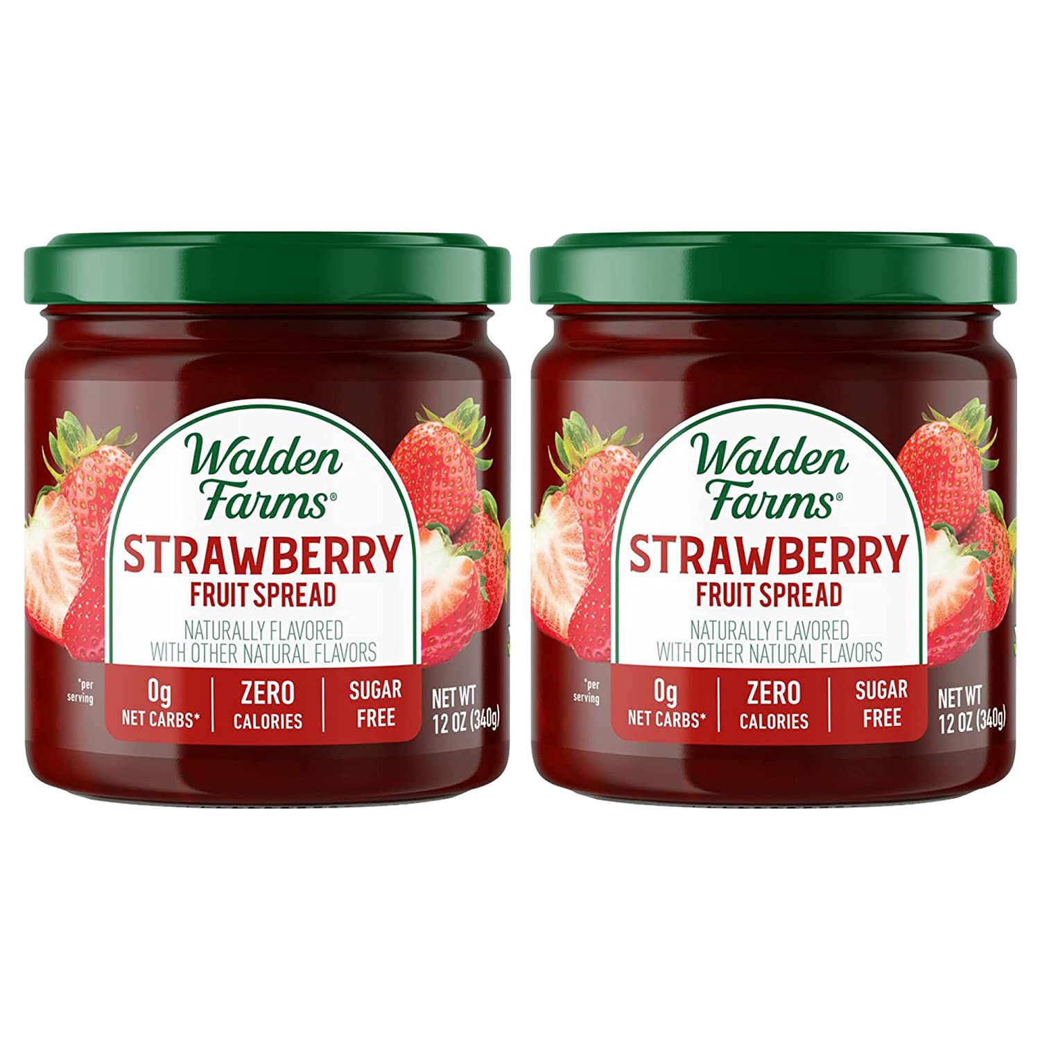 Walden Farms Strawberry Fruit Spread, Natural Sugar Free Jam, Thick and