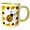 Yellow/White, variant on 3drose, Love Bugs Orange Ladybug with Hearts, 11oz Two-tone Blue Mug