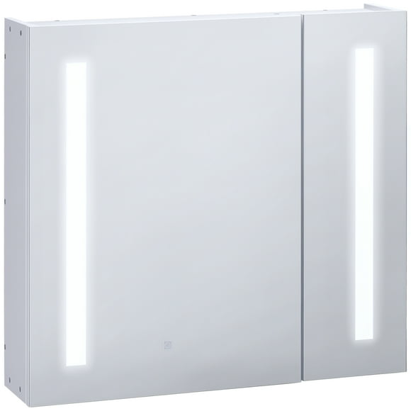 kleankin LED Lighted Medicine Cabinet with Mirror, Smart Touch