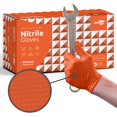 thumbnail image 1 of Guantes de Nitrilo WECARE Talla Pequeña 100 unidades 8 mil Naranja, 1 of 8