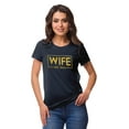 thumbnail image 1 of Inkdotpot Personalized Womens Tshirt Top Wife WeddingAnnouncement Shirt-J5, 1 of 8