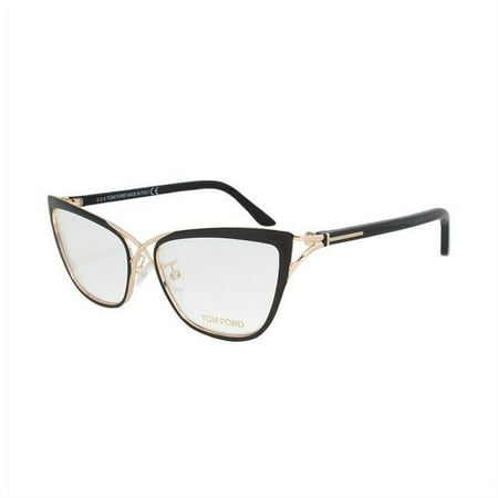 UPC 664689583287 product image for Tom Ford TMF-OPTG-FT5272-005-53 53 mm Cateye Eyeglasses Frame, Black & Gold | upcitemdb.com