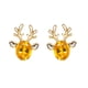 thumbnail image 2 of Fiudx Pendientes de Asta de Ciervo, Estilo Bohemio, con Forma de Oreja de Oruga, Joyería Bohemia, 2 of 2