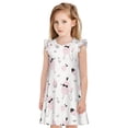 thumbnail image 1 of Vsdgher Mignon Chien Caniche pour Filles Chemises de Nuit Manches Courtes à Volants Robe de Nuit Pyjama pour Fête Pyjama-TG, 1 of 6