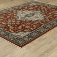 thumbnail image 3 of Oriental Weavers Aberdeen Area Rug - 4151R - 6'7" x 9'6" - in Red/ Blue - Vintage Inspired, Stain Resistant, Family and Pet Friendly , Dining, Living Room Rug, 3 of 4