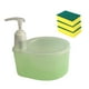 thumbnail image 5 of Dispensador de jabón de cocina con soporte para estropajo, dispensador con bomba de jabón líquido multiusos para encimera de cocina Verde, 5 of 9