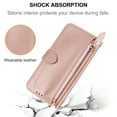 thumbnail image 2 of Dteck Case For Samusung Galaxy A53 5G,Zipper Wallet Leather Card Slots Shoulder Strap Phone Case Cover,Rosegold, 2 of 6