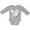 AC-Heather Grey, variant on Inktastic Lung Cancer Awareness White Ribbon Around Heart Boys or Girls Long Sleeve Baby Bodysuit