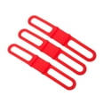 thumbnail image 2 of HEVIRGO 3 Pcs Bande de Caoutchouc Légère pour Vélo, Flexibilité, Silicone Multifonctionnel, Rouge, 2 of 10