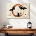 thumbnail image 2 of Elephant Stock Enso Butterflies Wall Art - Horizontal Canvas Wall Art - Living Room Wall Decor - Watercolor Wellness Canvas - Beige And Black Decor - 24" x 16", 2 of 8