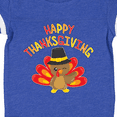 thumbnail image 4 of Inktastic Happy Thanksgiving Cute Turkey in Pilgrim Hat Boys or Girls Baby Bodysuit, 4 of 5