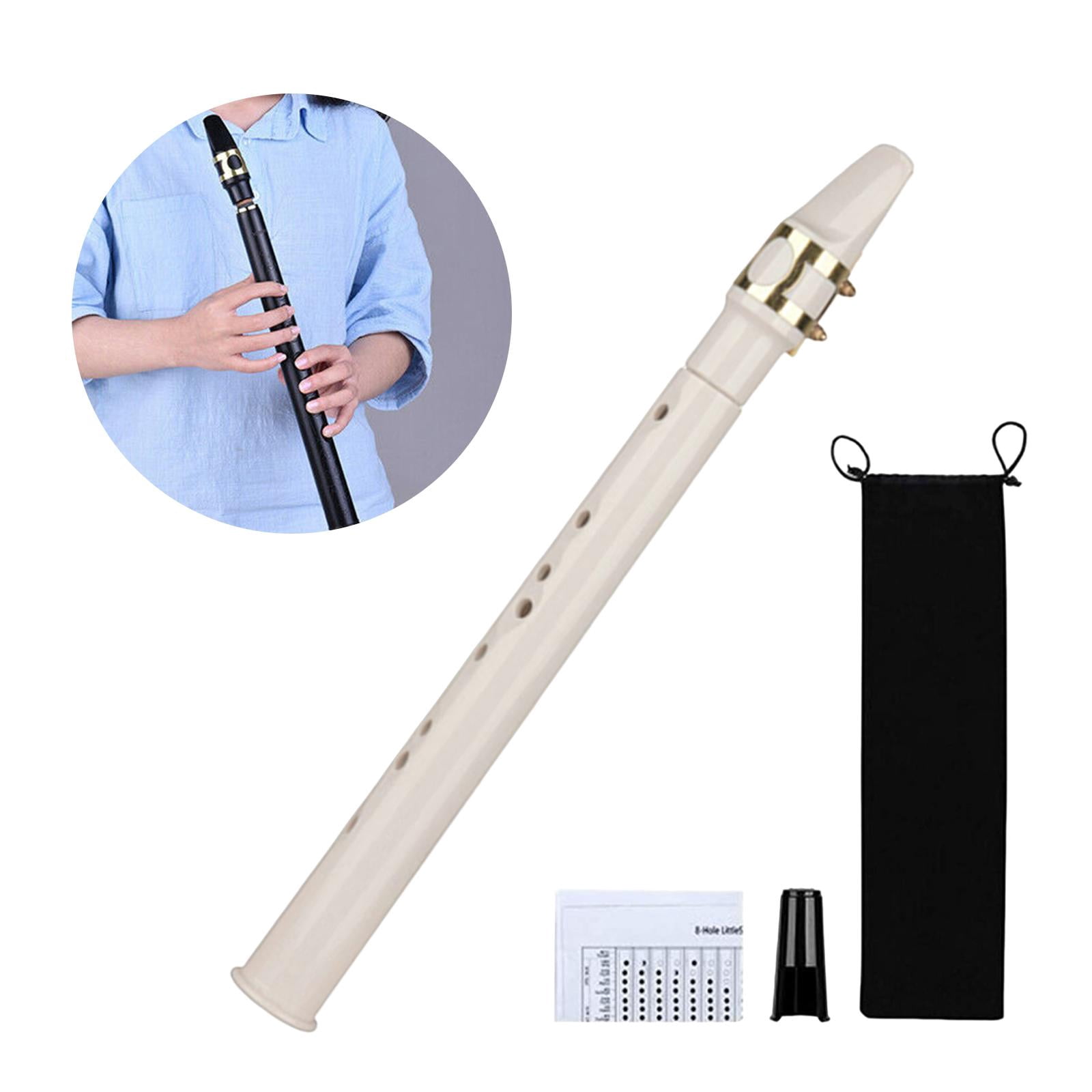LeeQinersw Portable Mini Pocket Saxophone Professional Instruments Woodwind Instrument with White