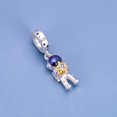 thumbnail image 3 of 925 Sterling Silver Hold Golden Star Astronaut Dangle Charm for Bracelet Charms Bangle Pendant Jewelry, 3 of 3