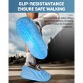 thumbnail image 3 of Fundas para zapatos Buself, extra grandes, desechables, antideslizantes, 100 unidades, azules, 3 of 8
