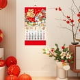 thumbnail image 2 of 2026 Calendar, Horse Wall Calendar, Chinese Lunar Calendar with Golden Horse Design, New Years Decorations 2026, Home & Office Decoration, Thick Tear-Resistant Paper, 2 of 5