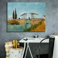 thumbnail image 5 of Epic Graffiti 'Die Zugbrucke' by Vincent Van Gogh, Giclee Canvas Wall Art, 34"x26", 5 of 8