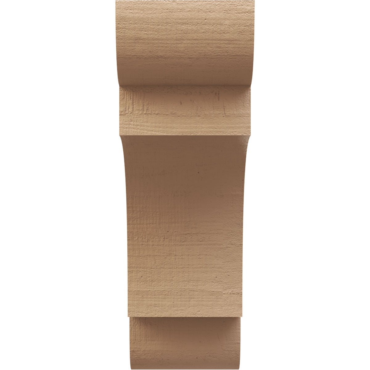 12"W x 24"D x 36"H Classic New Brighton Rough Cedar Woodgrain TimberThane Corbel, Primed Tan