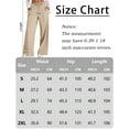 thumbnail image 7 of FEOYA Women Sweatpants Wide Leg Ladies Drawstring Sweatpants High Waisted Baggy Trousers Casual Joggers with Pockets S, 7 of 7