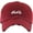 Burgundy, variant on Hustle Vintage Distressed Dad Hat Cotton Adjustable Baseball Cap