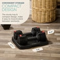 thumbnail image 3 of Lifepro Adjustable Dumbbell Set 15lb with Rack – Adjustable Dumbbells Set for Home Gym, Quick-Adjust Weights Dumbbells Set for Men & Women, 3 of 9