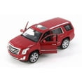 thumbnail image 2 of 2017 Cadillac Escalade, Red - Welly 24084WR - 1/24 Scale Diecast Model Toy Car, 2 of 5
