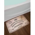 thumbnail image 2 of Ouija Board Bath Mat, Wooden Texture Talking Board with Alphabet Letters, Plush Bathroom Decor Mat with Non Slip Backing, 29.5" X 17.5", Dark Taupe Warm Taupe, by Ambesonne, 2 of 2