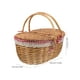 thumbnail image 4 of Cesta de picnic con asas y tapa, cesta de mimbre tejida, cesta de almacenamiento rústica, 4 of 8
