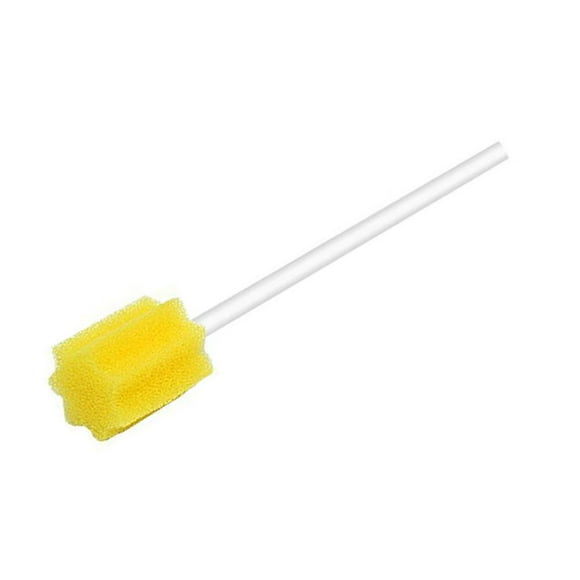 50/100pcs Disposable Oral-Care Sponge Swab Tooth Cleaning Mouth Swabs X5O9