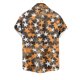 thumbnail image 4 of Mens Casual Manga Corta Botón Abajo Camisas, Cuello de Vuelta Impresión para el Verano, Al Aire Libre Y Desgaste Casual, 4 of 8