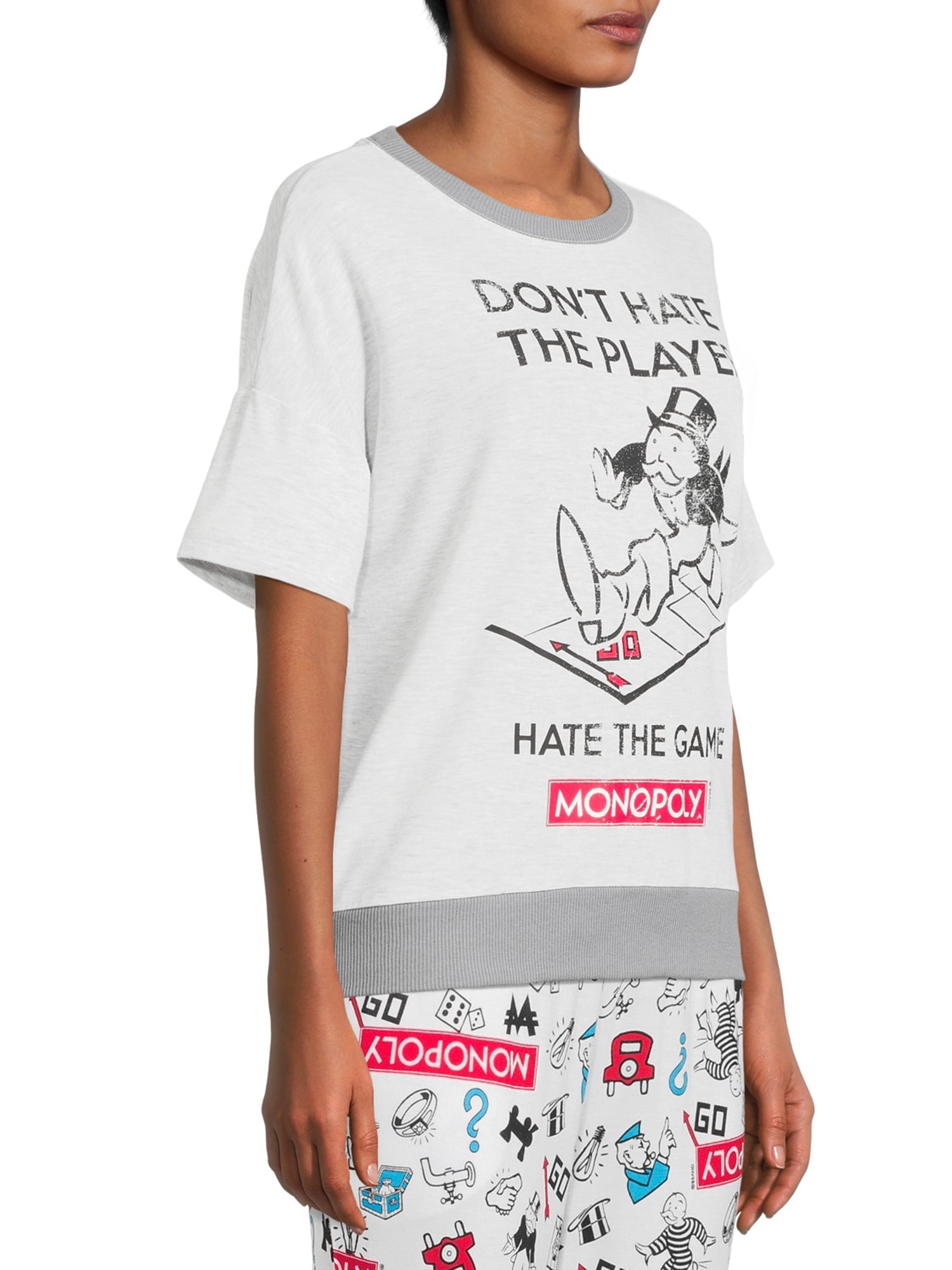 Hasbro Women’s Short Sleeve Monopoly Top