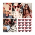 thumbnail image 2 of Gafas De Sol Corazón Accesorios Moda Niñas/Mujer 10 pzs Lentes ROJA, 2 of 3
