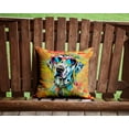thumbnail image 4 of Dalmatian Hippie Dawg Fabric Decorative Pillow 14 in x 14 in, 4 of 5
