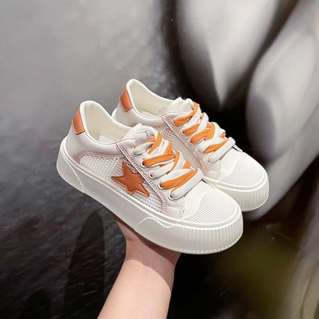 

Women‘s Breathable Mesh Sneakers Low Top Lace Up Round Toe Casual Shoes Women‘s Platform Flat Footwear
