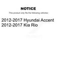 thumbnail image 2 of Kugel Rear Wheel Bearing Hub Assembly 70-512483 for Car 2012-2017 Hyundai Accent Kia Rio, 2 of 11