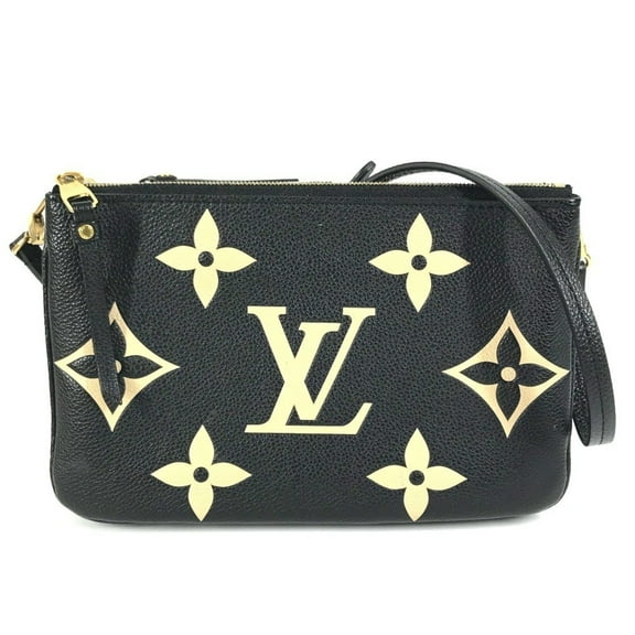 Pre-Owned LOUIS VUITTON M80787 Two-Tone Monogram Empreinte Pochette Double Zip Bag,... (Good)