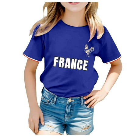 

Girls T Shirts Toddler Boys Prints Short Sleeve Prints Girl T-Shirts Y2K