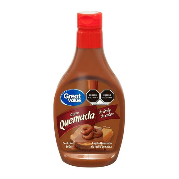 Cajeta Great Value quemada de leche de cabra 660 g