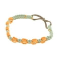 thumbnail image 4 of Unique Bargains 1 Pc Hand-woven Stretch Headbands for Women Orange Green, 4 of 5