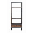 thumbnail image 2 of Coast to Coast 64"H 4-Shelf Bookcase, Waylen, Sierra Brown/Black, 2 of 4