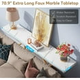 thumbnail image 5 of Tribesigns 70.9 inch Extra Long Console Table, Modern Gold Sofa Table Behind Couch with Storage, 5 of 7