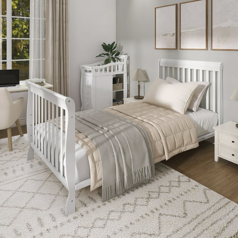 Dream On Me Jayden 4-in-1 Mini Convertible Crib and Changer for