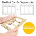 thumbnail image 4 of Yayeee Rocker Switch Wall Plate 1-Gang 4.6"x2.9" Home Decorative Outlet Cover, Cute Bee Pattern, 4 of 6