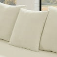 thumbnail image 6 of Cloud Couch Sectional, 110" L-Shaped Modular Sofa for Living Room, Boneless Upholstered Couch with Free Combination, Melange Velvet, Beige - Easy Assembly, 6 of 10