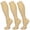 Beige, variant on 3 Pairs Medical Sport Compression Socks - 15-20mmhg Graduated Knee-High Support for Men & Women, Ideal for Soccer, Running, and Nurses