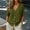 Army Green women v neck blouse a1, variant on Women V Neck Short Sleeve Button Down Blouse Casual Loose Fit Solid Top Lightweight Summer Shirt Office Work Vacation Outfits, Brown 2XL