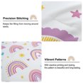 thumbnail image 5 of Btargot 3Pcs Purple Kids Rainbow Twin Comforter Set for Girls Cute Flower Love Heart Quilt Kids Bedding Set Bed-in-a-Bag, 5 of 10