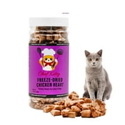 Chef Kitty Freeze Dried Cat and Dog Treats 100% Natural Chicken Heart - 1.4oz