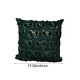 thumbnail image 3 of TanSiDing 1pcs Golden Bow Pillow Cover - Elegant Sequined Cushion Case, Plush Quilted Sofa Decor, Luxury Home Accent for Living Room Bedroom 44*44cm, 3 of 6